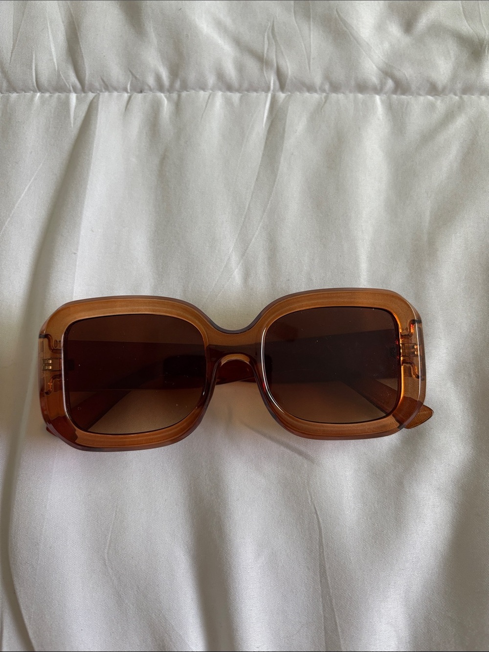 Brown Square Frame Sunglasses - Women Accessories